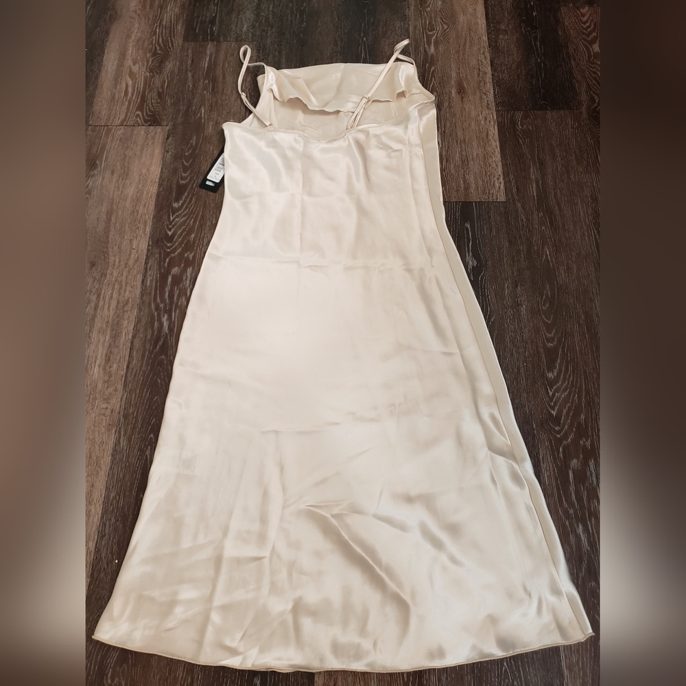 BEBE Shapewear Dress Slip Shine Maxi size L - Picture 3 of 5